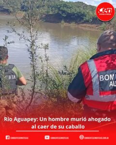 Tragedia en el Aguapey: un joven trabajador murió al caer de su caballo durante un cruce de hacienda