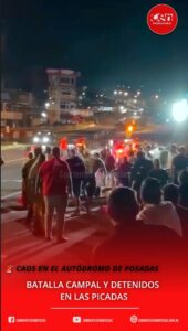 CAOS EN EL AUTÓDROMO DE POSADAS: BATALLA CAMPAL Y DETENIDOS EN LAS PICADAS