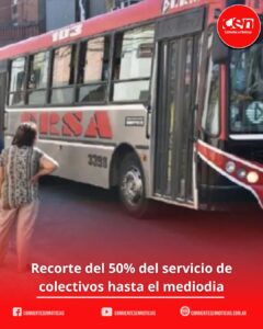 Transporte en Corrientes: acuerdan “Horario Cortado” para optimizar costos y evitar despidos