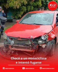 Caos en Av. Independencia: cruzó en rojo, arrastró a un motociclista e intentó fugarse