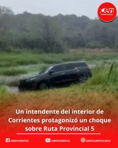 Choque en Ruta 5: el intendente de Lomas de Vallejos protagonizó un violento siniestro bajo la lluvia