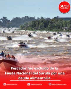 «Tarjeta Roja» en el Mundial de Pesca: excluyen a un pescador por deuda alimentaria