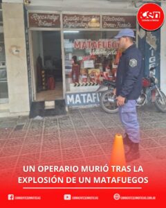 Tragedia en Sáenz Peña: un operario murió tras la explosión de un matafuego