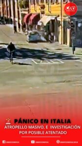 Terror en Italia: atropello masivo y ataque con cuchillo en pleno centro de Módena