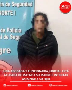 Horror en Don Torcuato: dictan prisión preventiva a una funcionaria judicial por asesinar a su madre e intentar matar a su hijo