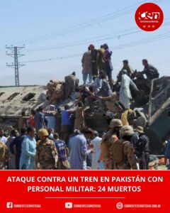 Atentado en Pakistán: un ataque con explosivos contra un tren militar dejó al menos 24 muertos