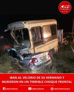 Tragedia en Corrientes: viajaban al velorio de su hermano y murieron tras chocar contra un camión