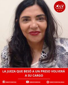 Escándalo judicial en Chubut: restituyen a la jueza que fue destituida por besar a un preso