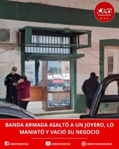 Violento golpe en Corrientes: secuestraron al dueño de una joyería en su casa para desvalijar su local en el microcentro
