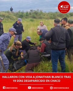 Milagro en Chaco: encontraron con vida a un joven que estuvo 19 días desaparecido en el monte