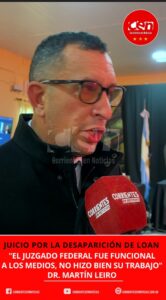 JUICIO POR LA DESAPARICIÓN DE LOAN