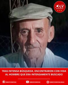 Final feliz en el Chaco: encontraron con vida al anciano de 81 años que se había perdido en el monte tras salir a cazar