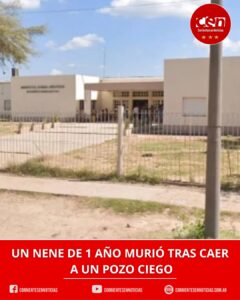 Tragedia en Añatuya: un nene de un año y cuatro meses murió al caer a un pozo ciego en la casa de su abuelo