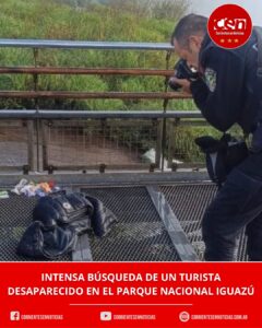 Desesperada búsqueda en las Cataratas: buscan a un turista de Cañuelas que desapareció en la Garganta del Diablo