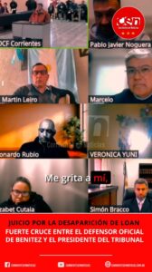 Fuerte cruce entre el juez Ceroleni y el defensor oficial de Antonio Benitez, el dr. Enzo Di Tella, durante el interrogatorio al padre de Benitez.