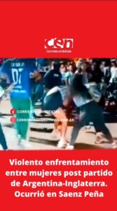 Disturbios luego del pase a finales de Argentina