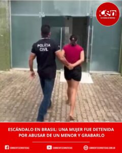 Escándalo en Brasil: detuvieron a una mujer por abusar de un menor de 13 años y filmarlo para darle celos a su ex