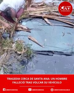 Trágico vuelco en la Ruta 43: un hombre de 50 años murió tras perder el control de su auto
