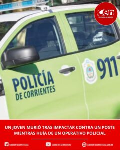Trágico escape en San Luis del Palmar: un joven murió al chocar con su moto mientras huía de la Policía