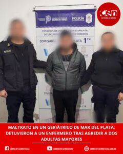 Indignación en Mar del Plata: aprehendieron al enfermero que maltrató a dos adultas mayores en un geriátrico