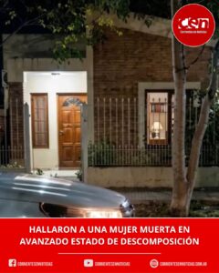 Triste hallazgo en Charata: encontraron muerta a una mujer de 66 años en su vivienda