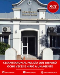 Escándalo en Chaco: echaron al policía que baleó a un compañero dentro de una comisaría