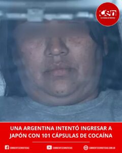 Detienen a una argentina en Japón: llevaba más de 100 cápsulas de cocaína en su cuerpo