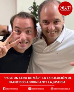 Francisco Adorni justificó los números de su patrimonio: acusó un “error de tipeo” en su declaración jurada