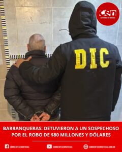 Cayó uno de los autores del millonario robo a jubilados en Barranqueras: se habían llevado $80 millones