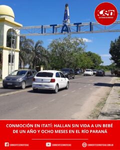 Tragedia en Itatí: hallaron sin vida a un bebé de un año y ocho meses en el río Paraná