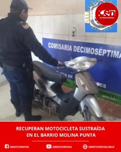 Robaron una moto en el barrio Molina Punta y la encontraron desguazada en el barrio Jardín
