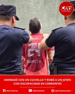 Asaltaron a un joven con discapacidad en barrio Loma Linda: detuvieron al sospechoso y recuperaron el celular