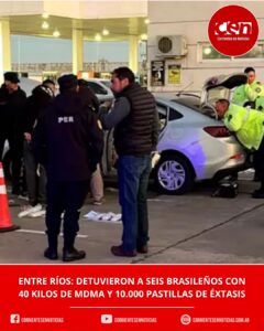 Desbaratan millonario contrabando de drogas sintéticas en Entre Ríos: detienen a seis ciudadanos brasileños