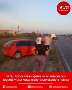 Tragedia en Quitilipi: dos hermanas murieron tras un violento choque sobre la Ruta 16