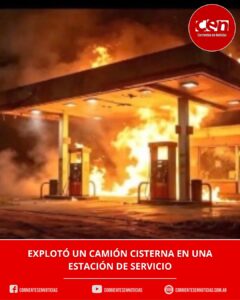Fuerte explosión e incendio en una estación de servicio de Santo Tomé: hay dos heridos