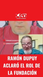 RAMÓN DUPUY ACLARÓ EL ROL DE LA FUNDACIÓN