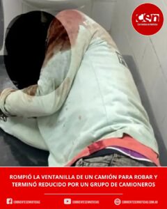 Camioneros atraparon y golpearon a un ladrón que intentaba robar en un transporte: la Justicia lo liberó