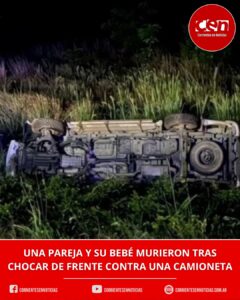 Tragedia en Santa Fe: una pareja y su bebé murieron tras un choque frontal contra una camioneta en la Ruta 11