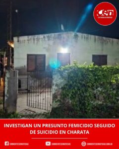 Conmoción en Charata: investigan un presunto femicidio seguido de suicidio tras el hallazgo de una pareja sin vida