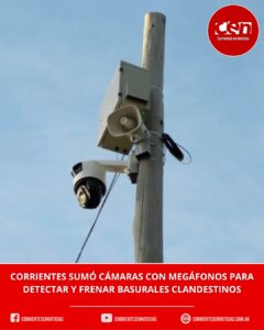 Ofensiva contra los basurales clandestinos en Corrientes: instalan cámaras con altavoces para advertir y multar a los infractores