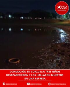 Tragedia en Corzuela: hallaron muertos a tres niños en una represa tras desaparecer en el barrio Obrero