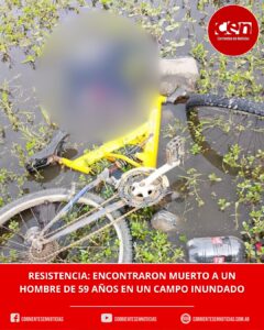 Misterio en Resistencia: hallaron muerto en un terreno inundado a un hombre que era buscado por su familia