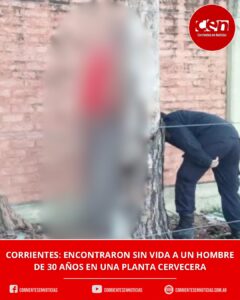 Hallazgo fatal en una cervecera de Corrientes: investigan la muerte de un hombre de 30 años